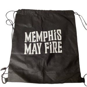 Memphis May Fire Black Drawstring Bag